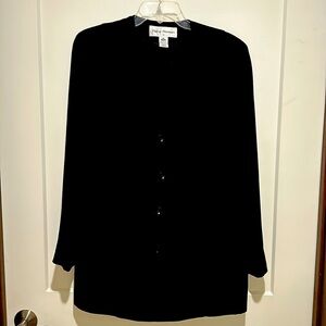 Rena Rowan black 4-button blazer, size 14